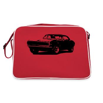 Auto - Retro Tasche - Rot/Weiß - Hinten