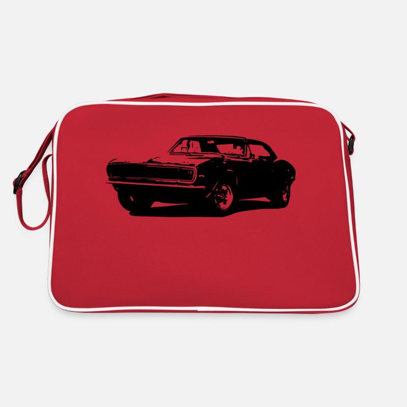 Auto - Retro Tasche - Rot/Weiß