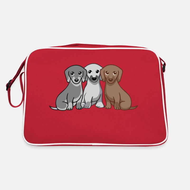 Drei Hunde Retro Tasche