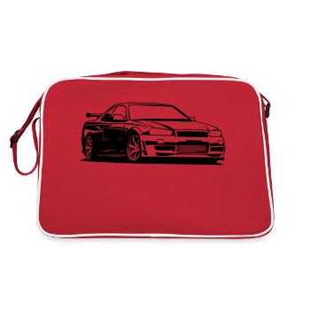 GTR R34 NISMO Skyline - Sac Retro - rouge/blanc - Dos