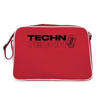Techno Acid Blurred Logo - Sac Retro - rouge/blanc - Dos