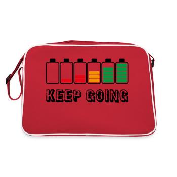 keep going - Retro Bag - red/white - Back