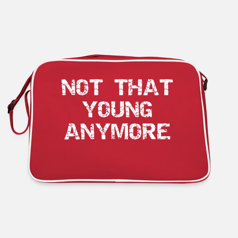 Not that young anymore - Retro Bag - red/white