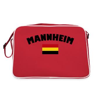 Mannheim Monnem Mannheimat - Sac Retro - rouge/blanc - Dos