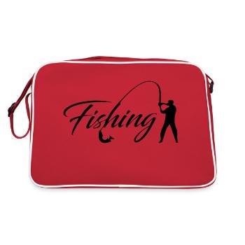 pêche - Sac Retro - rouge/blanc - Dos