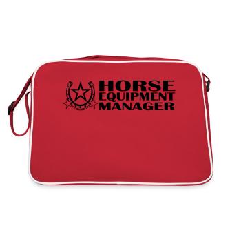 Horse Equipment Manager 2 Turniertrottel - Retro Tasche - Rot/Weiß - Hinten