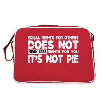 les vies noires comptent - Sac Retro - rouge/blanc - Dos