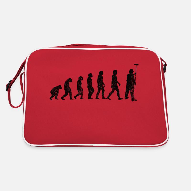 Maler und Lackierer Evolution Pinsel Streichen Retro Tasche