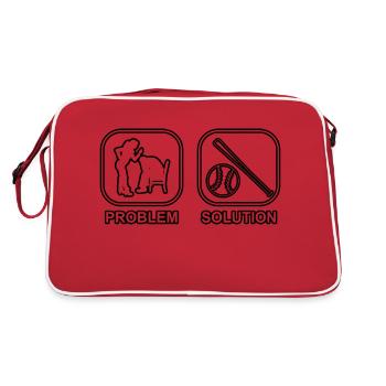 Baseball Lovers Baseball Gift Jeu de baseball - Sac Retro - rouge/blanc - Dos