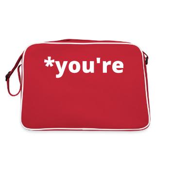 *Vous êtes - Sac Retro - rouge/blanc - Dos