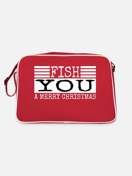 Idée présente BD adorable canne à pêche blague - Sac Retro - rouge/blanc - Dos
