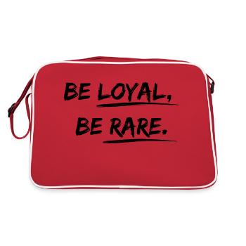 Soyez loyal, soyez rare Desgin disant - Sac Retro - rouge/blanc - Dos