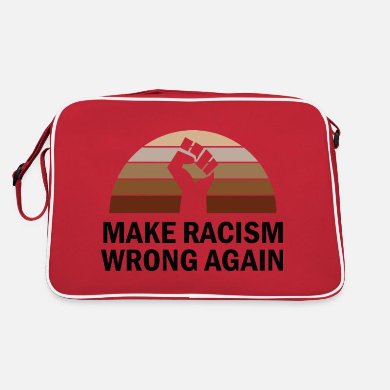 Make Racism Wrong again. Retro Tasche