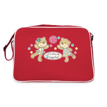 Let's play together - Retro Bag - red/white - Back