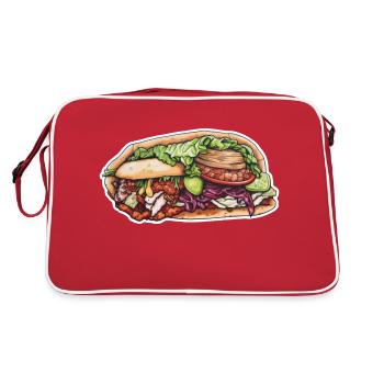 Kebab - Sac Retro - rouge/blanc - Dos