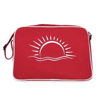 Coucher du soleil - Sac Retro - rouge/blanc - Dos