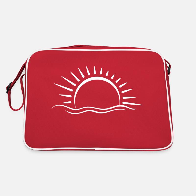 Sunset - Retro Bag - red/white
