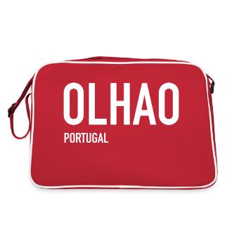 OLHAO - PORTUGAL - Sac Retro - rouge/blanc - Dos