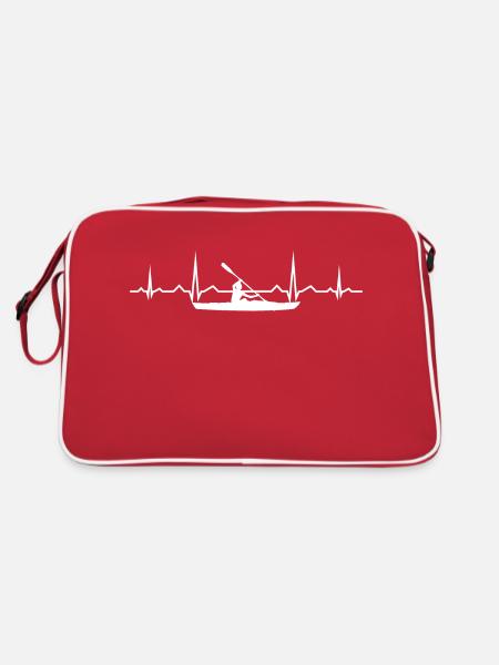 Kayaking Women Kayak Kayak Men's Canoe - Retro Bag - red/white