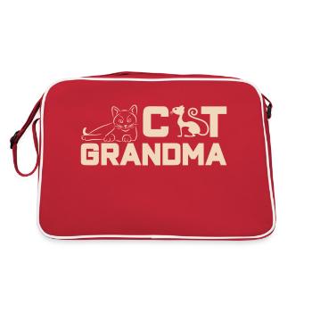 Chats Maman Chats Grand-mère Grand-mère Mère Maman Chat - Sac Retro - rouge/blanc - Dos