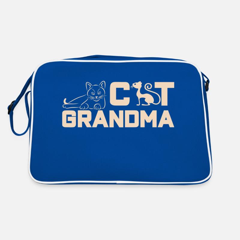 Katzen Mama Katzen Oma Großmutter Mutter Mom Katze Retro Tasche