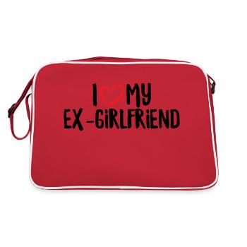 J’aime mon ex-petite amie - Sac Retro - rouge/blanc - Dos