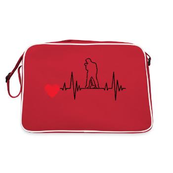 Singer Band Musicians Hobby singers Singing Singing - Retro Bag - red/white - Back