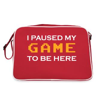 Game Gaming PC - Retro Tasche - Rot/Weiß - Hinten