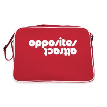 Les contraires s’attirent - Sac Retro - rouge/blanc - Dos
