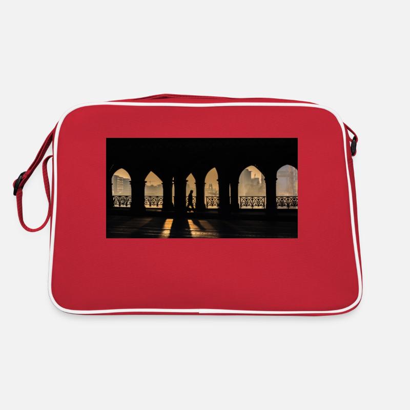 A man on his way to work Retro Bag