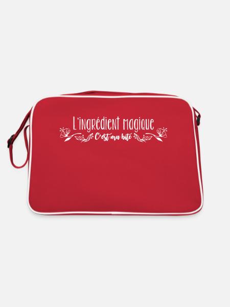 ingrédient magique - Sac Retro - rouge/blanc - Dos