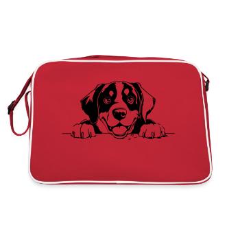 Grand Bouvier Suisse - Sac Retro - rouge/blanc - Dos