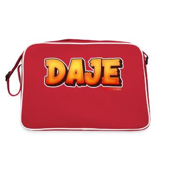 Roman phrases: DAJE - Retro Bag - red/white - Back