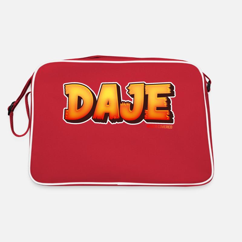 Phrases romaines : DAJE - Sac Retro - rouge/blanc