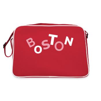 Purple Boston Souvenir - Retro Bag - red/white - Back
