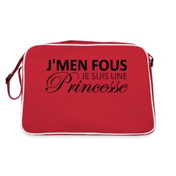 j'men fous je suis une princesse - Sac Retro - rouge/blanc - Dos
