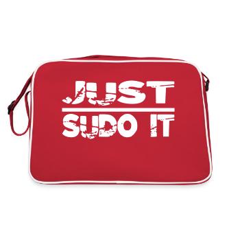 superpower code coder informatics true programer - Retro Bag - red/white - Back