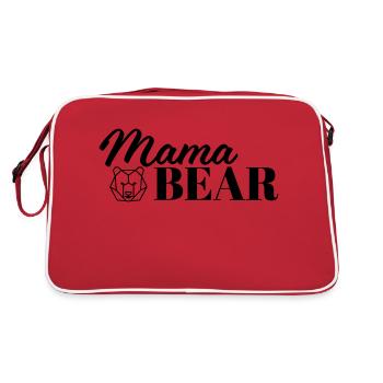 Mama Bear - Retro Bag - red/white - Back