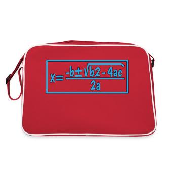 Quadratic Formula For Math Class 10 - Retro Bag - red/white - Back