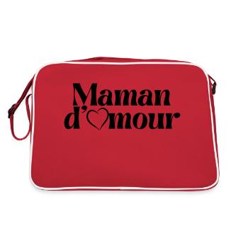 MAMAN D'AMOUR - Sac Retro - rouge/blanc - Dos