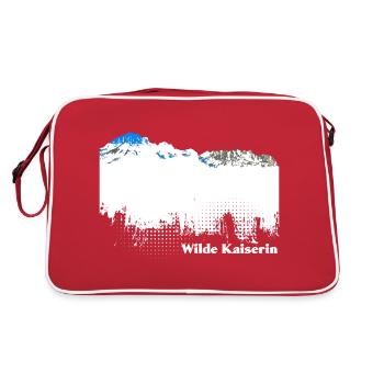 Wilde Kaiserin - Retro Tasche - Rot/Weiß - Hinten