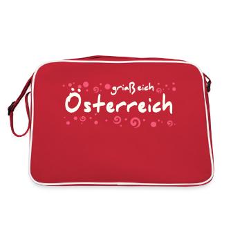 Autriche - Sac Retro - rouge/blanc - Dos