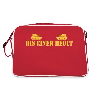 à un hurlement - Sac Retro - rouge/blanc - Dos