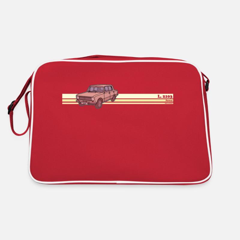 lada - Retro Tasche - Rot/Weiß