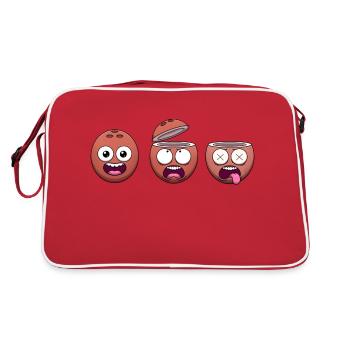 Funny Coconuts - Retro Bag - red/white - Back