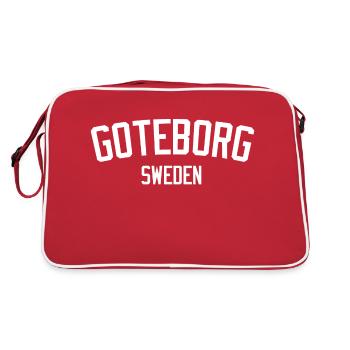 Göteborg Suède - Sac Retro - rouge/blanc - Dos