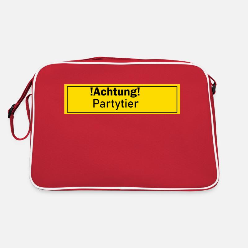Partytier Alkohol Geschenk Geschenkidee Bier Alk Retro Tasche