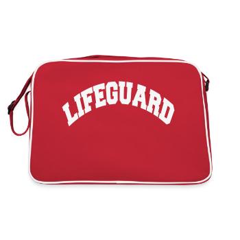 Lifeguard - Retro Tasche - Rot/Weiß - Hinten