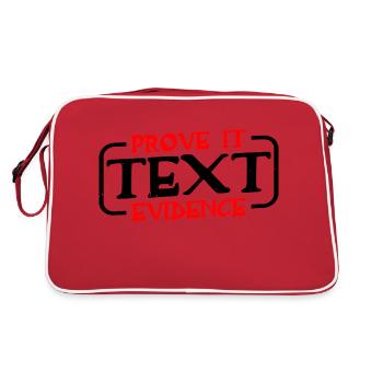 Prove It, Text Evidence 31 - Retro Bag - red/white - Back