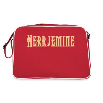 Texte en Herrjemine - Sac Retro - rouge/blanc - Dos